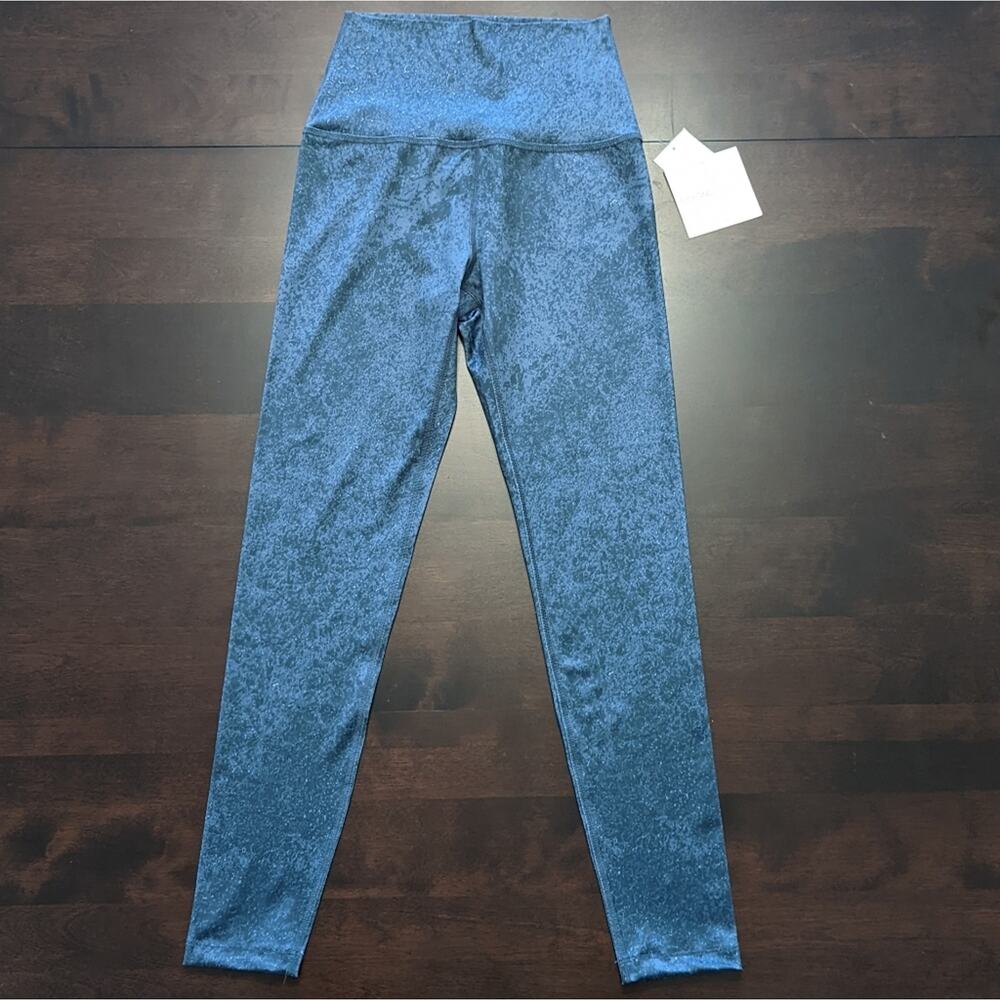 NWT Beyond Yoga Lux Speckle Blue Leggings Size XS